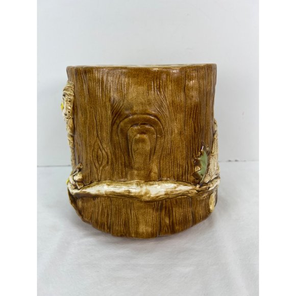 Vintage Forest Owl Cookie Jar with Acorn Top 1970s Ceramic - Picture 9 of 10